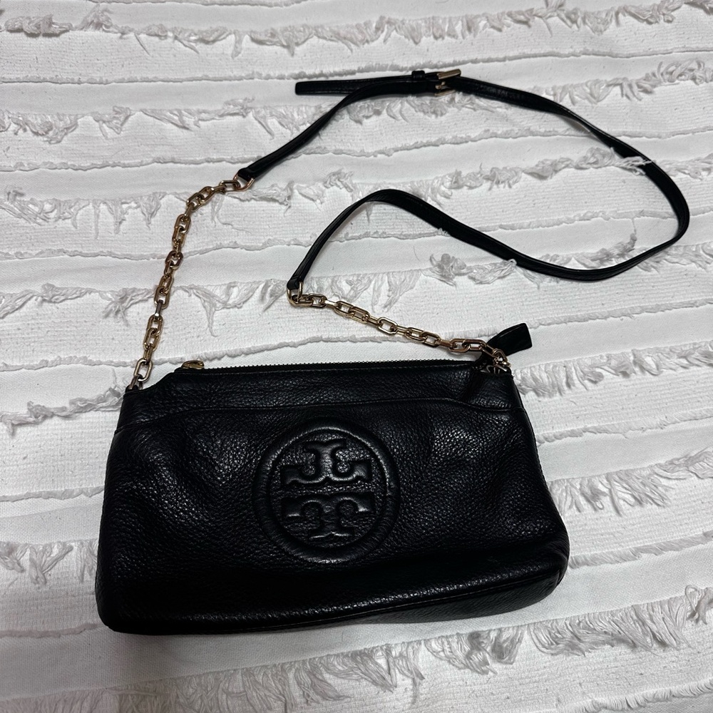 Tory Burch Black Leather Crossbody Bag